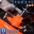 Didtek Triple Offset DN250 Aço inoxidável Ação dupla Atuador pneumático Válvula de borboleta